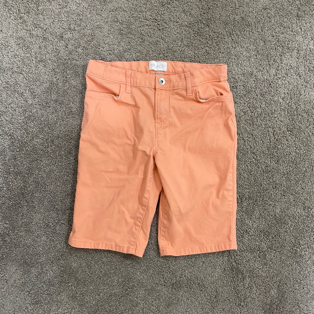 Girls Children’s Place Bright Orange Skimmer Shorts Size 12